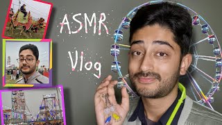 ASMR Whispering Sunday Vlog  मेला Funfair Exploring amp Gifts Haul 🎡🎠🤹🏽‍♂️ [upl. by Anirtal560]