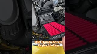 2021 Hyundai Sonata Engine Air Filter Replacement [upl. by Neyugn]