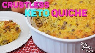 Keto Recipe Keto Quiche  A Keto Breakfast Recipe Great For Keto Dinners too [upl. by Iatnwahs]