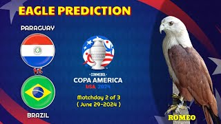 Copa America 2024 Predictions  Paraguay vs Brazil  Eagle Prediction [upl. by Eirovi]