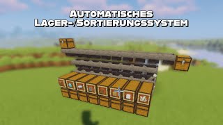 Automatisches SortierungsLagersystem Minecraft 119120 JavaampBedrockKomplettes Tutorial Deutsch [upl. by Analaj234]