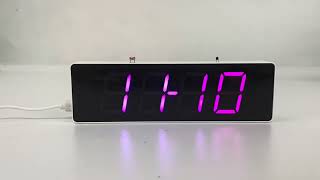 ICStation Colorful LED Electronic Clock Kit [upl. by Yeltnerb]