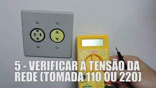 110 ou 220 APRENDA a VERIFICAR a TENSÃƒO DA TOMADA com o uso de um MULTÃMETRO [upl. by Yeznil]