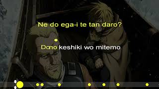 Karaoke  MUKANJYO Vinland Saga Opening 1 – Lyrics [upl. by Nyleuqcaj]