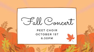 Peet Fall Concert 2425 [upl. by Ingalls]