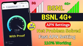 bsnl apn settings for fast internet 2024  Bsnl 4g Network Problem  How To Increase Bsnl Net Speed [upl. by Diraj297]