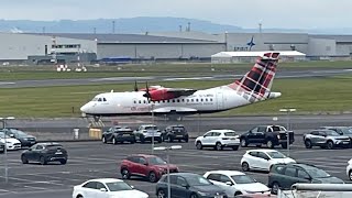 Loganair taxiing at BHD [upl. by Naivat]