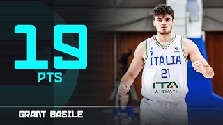 Grant Basile 19 PTS  Top Performer  ISL vs ITA  FIBA EuroBasket 2025 Qualifiers [upl. by Soigroeg828]