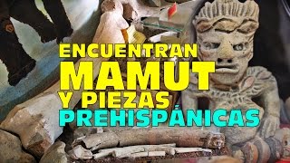 ENCUENTRAN MAMUT Y PIEZAS ARQUEÓLOGICAS en Tequixquiac Estado de México [upl. by Strickland]