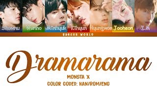 MONSTA X 몬스타엑스  DRAMARAMA LYRICS COLOR CODEDHANROMENG [upl. by Ordnassela66]