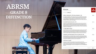 ABRSM Grade 8 Piano 2023  2024 Performance Exam 141 Distinction Anso  9 years old [upl. by Pierrette]