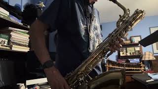 Basic Jazz Conception for Saxophone Exercise 5 Bari [upl. by Susej]