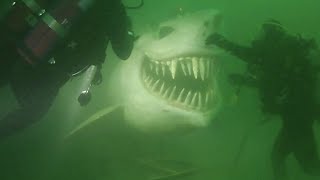 Lake Neuchâtel Shark Evil Genius Hides Giant Shark Statue to Terrify Divers in Swiss Lake [upl. by Schreck]