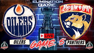 Edmonton oilers  Florida panthers Game 5 play by play and reactions [upl. by Arther314]