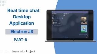 Real time chat desktop application electron JS MERN stack friends section design 8 [upl. by Lisetta]