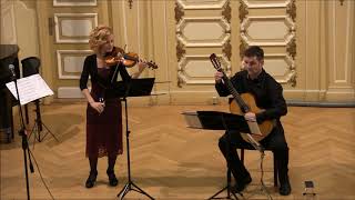 Tango op 165 No2  Isaac Albeniz violin guitar [upl. by Newel]