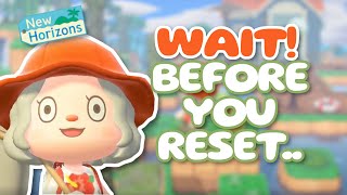 BEFORE You RESET Your Island ⚠️ 5 TIPS 🌻  Animal Crossing New Horizons [upl. by Emmalee]