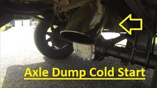 OBS Powerstroke Cold Start 8quot Axle Dump Exhaust [upl. by Newberry]