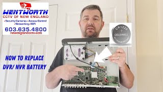 How to Replace CCTV DVR or NVR Battery and Correct Time Stamp Problems [upl. by Adnohsek]