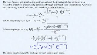 steam nozzle lecture 1 [upl. by Grussing]