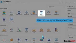 How to delete your database in DirectAdmin Fusionhost [upl. by Htomit907]