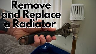 How to Remove and Replace a Radiator For Decorating  No Draining Required [upl. by Juliana966]