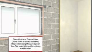 How to install Xtratherm Thermal Liner dry lining [upl. by Yajet547]