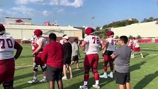 Video from Arkansas footballs Monday practice  Ole Miss week [upl. by Melinda]