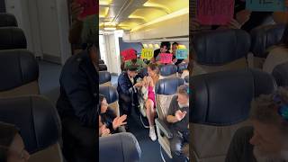 Pilot proposes over the intercom during flight 🥹 [upl. by Odessa]