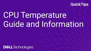 CPU Temperature Guide and Information [upl. by Elwaine]