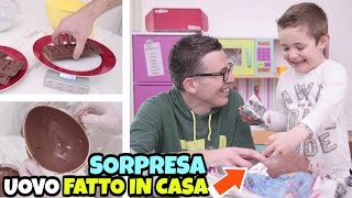 REGALO un UOVO DI PASQUA FATTO IN CASA SORPRESA a Nicolò [upl. by Rodablas]