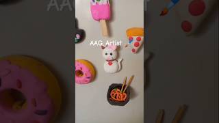 •AAG  Polymer Clay cat Fridge magnet item  cute clay cat shorts fridgemagnets viralshorts [upl. by Stanton]