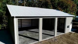 PermaBilt® Pole Building Metal 3 Car Garage  Maple Valley WA [upl. by Joris]