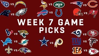 Week 7 NFL Game Picks  NFL [upl. by Popper752]