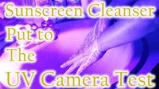 Does it Work 🌞 Wash On Sunscreen UV Camera Test  Klenskin Sunscreen Cleanser SPF Review [upl. by Eislek]