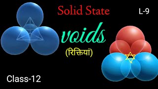 ChemistryClass12 Solid Statevoidstetrahedral octahedral चतुष्फलकीयअष्टफलकीय रिक्तियां [upl. by Marchelle]