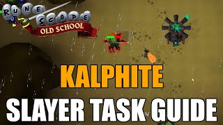 Old School RuneScape  Kalphite Slayer Task Guide [upl. by Otreblanauj]