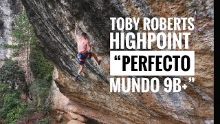 Toby Roberts Highpoint in Perfecto Mundo 9b TobyClimbing [upl. by Daukas]