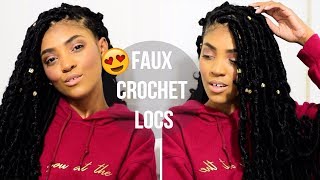 How To Crochet Faux Locs EASY  Hair Update [upl. by Eilyw911]