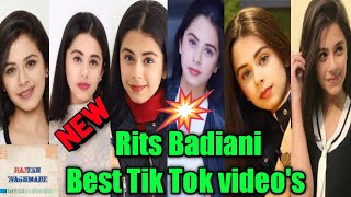 Rits ritika badiani Tik tok videos  Rits badiani new musically video  Tik tok musically  ritika [upl. by Aihtenyc29]