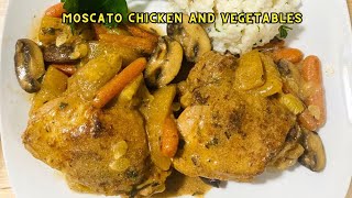 Moscato Chicken and Vegetables Recipe  EASY Wine Recipe [upl. by Lletnahs44]