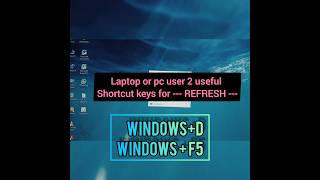 How to refresh laptop  laptop refresh shortcut key  winD F5 2023 new shortcut computer [upl. by Nigle159]