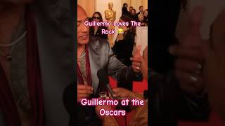 Tequila shots Guillermo and Dwayne Johnson at Oscars 2024 shorts guillermo oscars2024 therock [upl. by Colp]