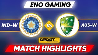 Ind w vs Aus w Cricket Match Day 4 Highlights Cricket Highlights Cricket 19 [upl. by Faber442]