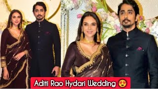 After Pregnancy Aditi Rao Hydari Secretly Married with Boyfriend Sidharth At Wanaparthy Temple [upl. by Eniaj]