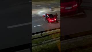 Wypadek po KSW Gliwice 🤯 viral shorts goviral ksw audi crash cars fun drift drifting [upl. by Adnalahs]