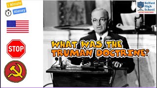 WHAT WAS THE TRUMAN DOCTRINE [upl. by Harden876]