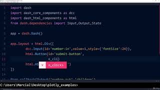 Interactive Python Dashboards with Plotly and Dash  Controlling Callbacks with Dash State [upl. by Aihsrop]