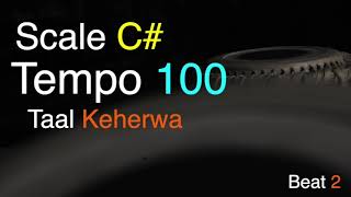 Band Keherwa  Taal 02  Scale C  Tempo 100  Keharwa Taal  Tabla Loop  Tabla For Practice vocal [upl. by Ransome]