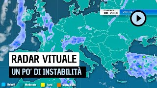 Radar Virtuale torna un po di instabilità specie al Nord [upl. by Assenay]